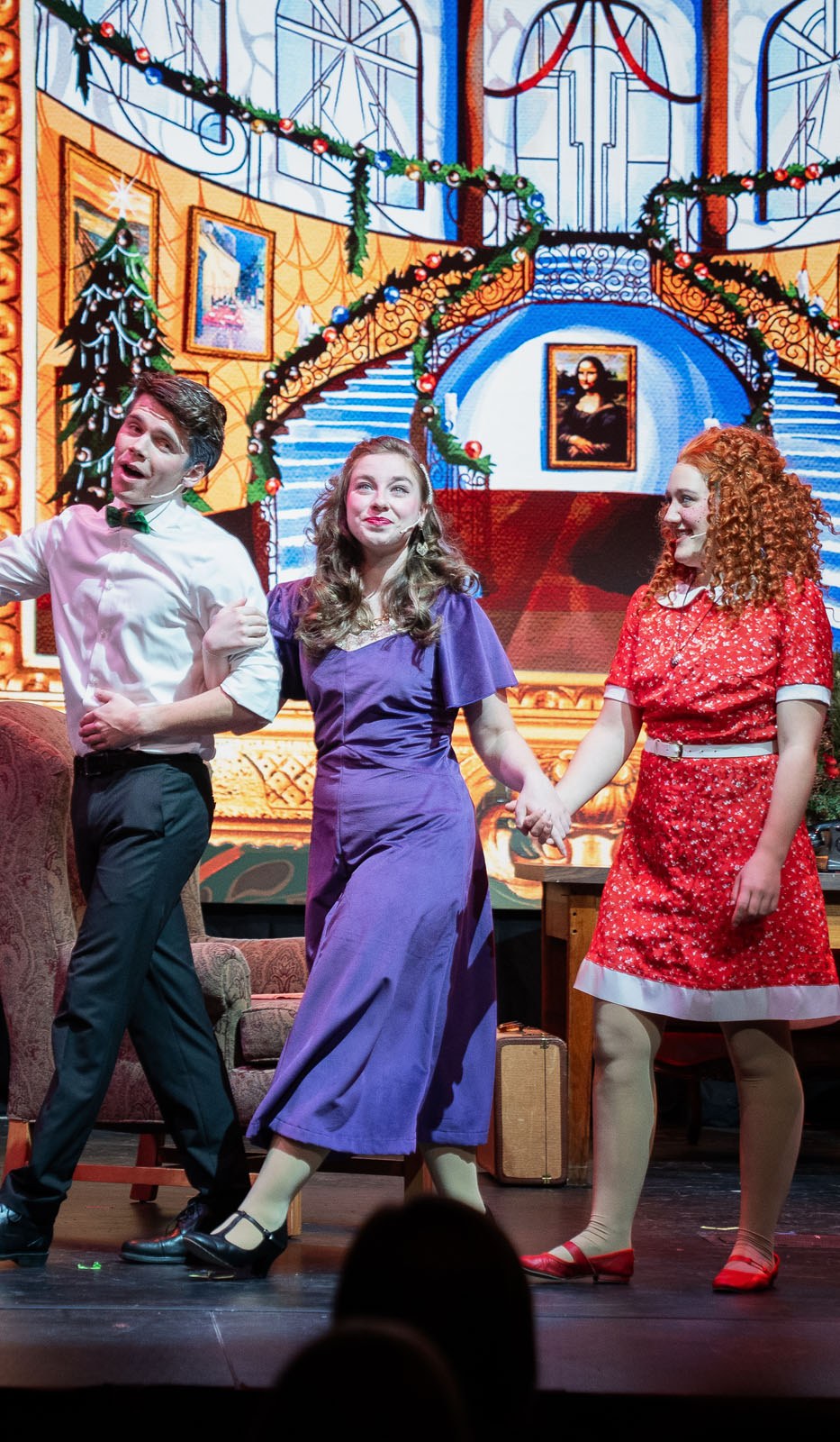 Trinity theatre students performing on stage